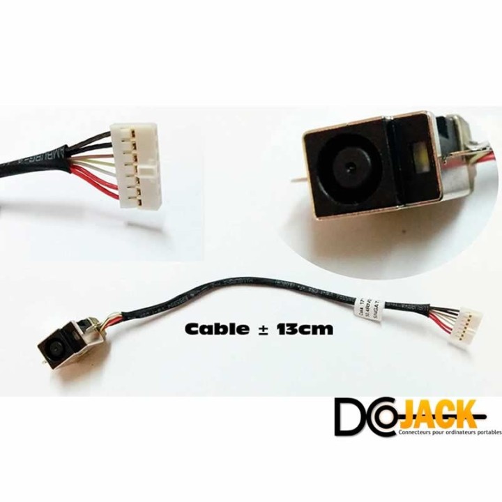 Connecteur DC Jack HP dv6-6000 dv7-6000 | 7 Pins 643180-001