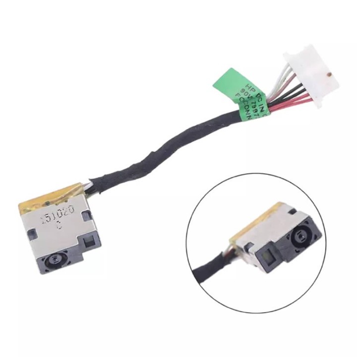 Connecteur DC Jack HP Envy 13-D Neuf (7 fils, 8 pins) - Expédié de France